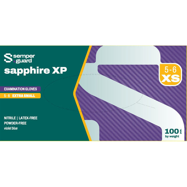 SEMPERGUARD Nitrile Sapphire XP disposable gloves 100 pcs.