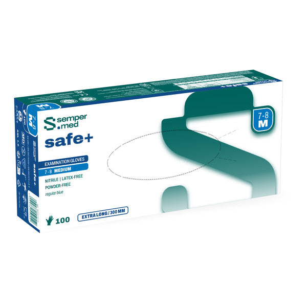 SEMPERMED nitrile safe+ disposable gloves 100 pcs.