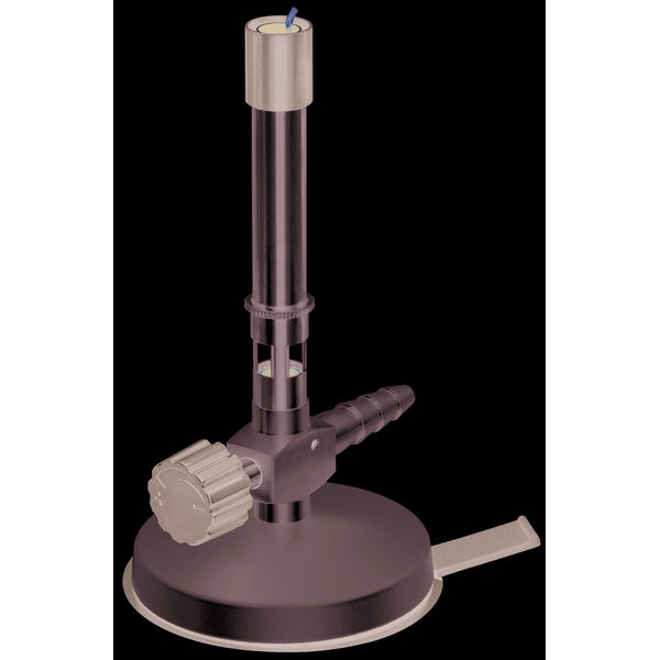 Usbeck Bunsen burner, DIN, needle valve, pilot flame, air regulation