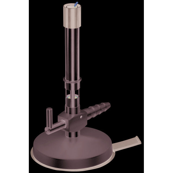Usbeck Bunsen burner, gas tap, pilot flame, air regulation