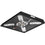 LEDON surface luminaire DISCUS LED PFL 400x400x30 300W in LED technology