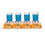 Labbox multi-position magnetic stirrer, with heating, H10X04, 4 stirring positions, EU mains cable