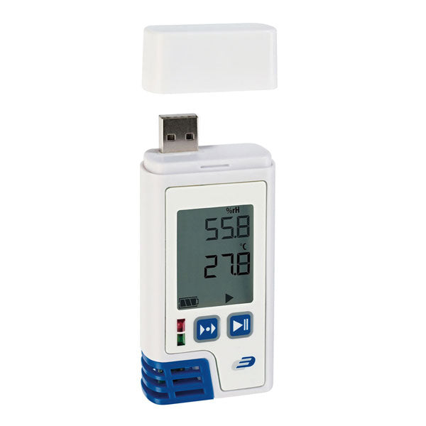 Labbox data logger with internal temperature and humidity probe, LOG210