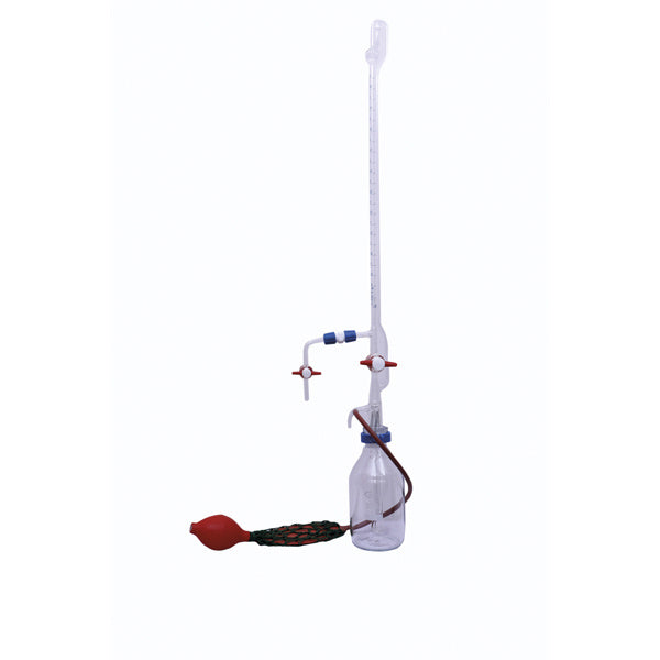 Labbox Automatic burette with PTFE taps and bottle