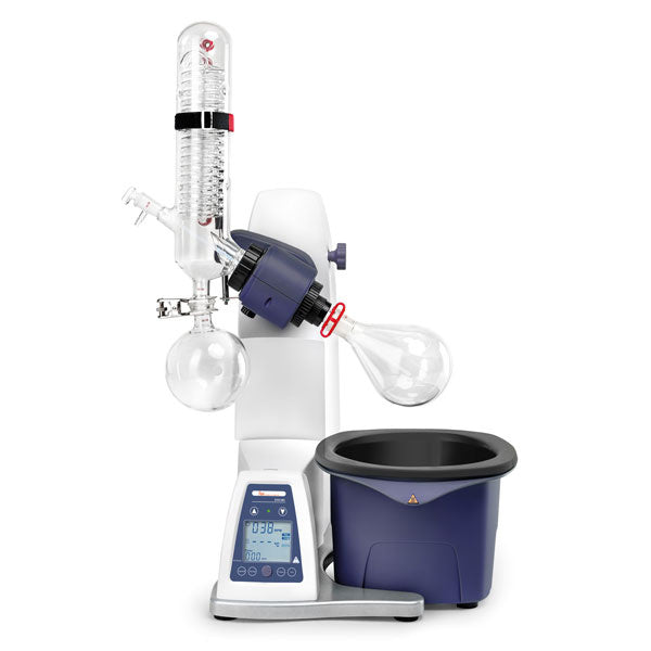 Labbox rotary evaporator, LBX EVA180, with vertical standard glassware for distillations