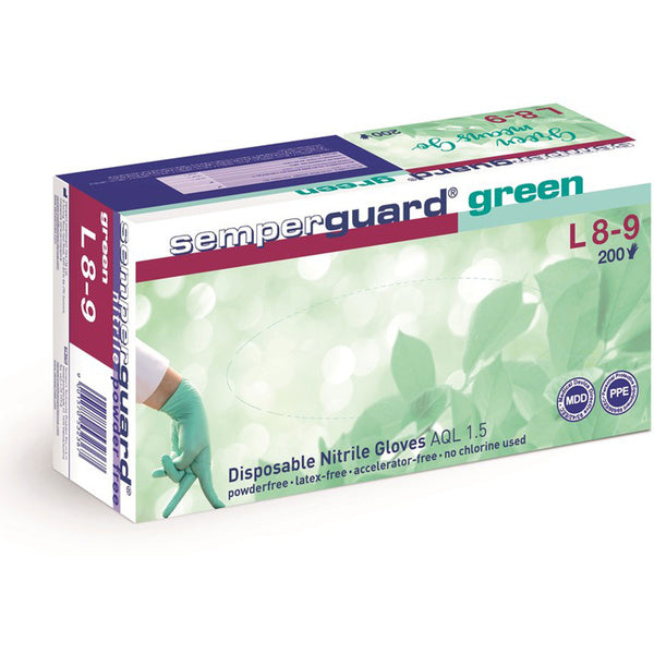 SEMPERCARE Nitrile Green, examination gloves 200 pcs.