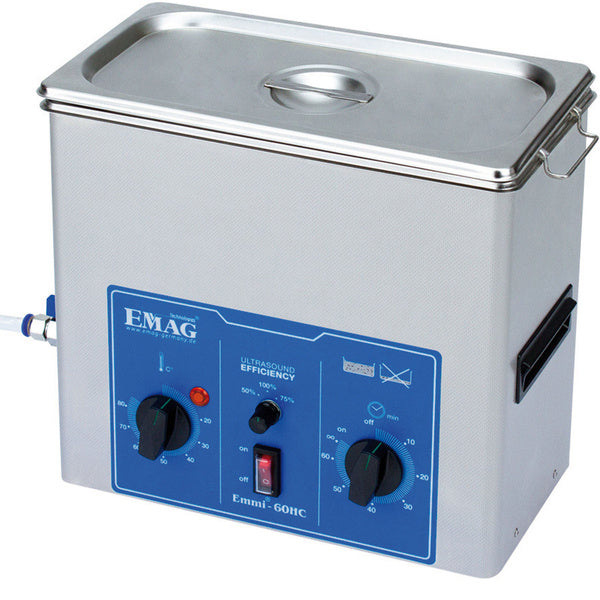 EMAG Ultrasonic cleaner Emmi-60 HC with drain tap