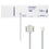 Welch Allyn FlexiPort Blood Pressure Cuff; Size-11 Adult, Soft Disposable, 1-Tube, Female Locking x 20