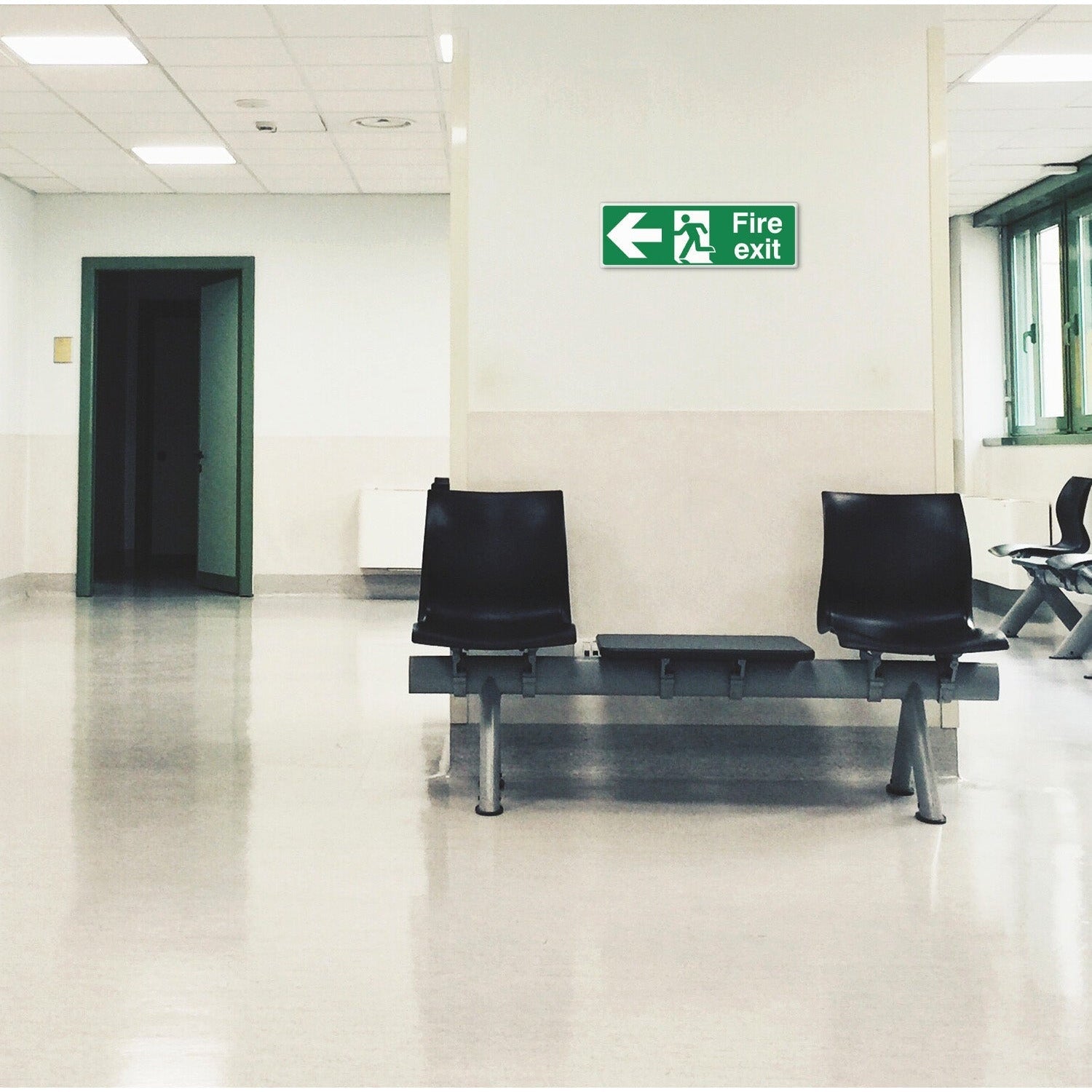 Fire Exit Sign - Arrow Left - CLEARANCE