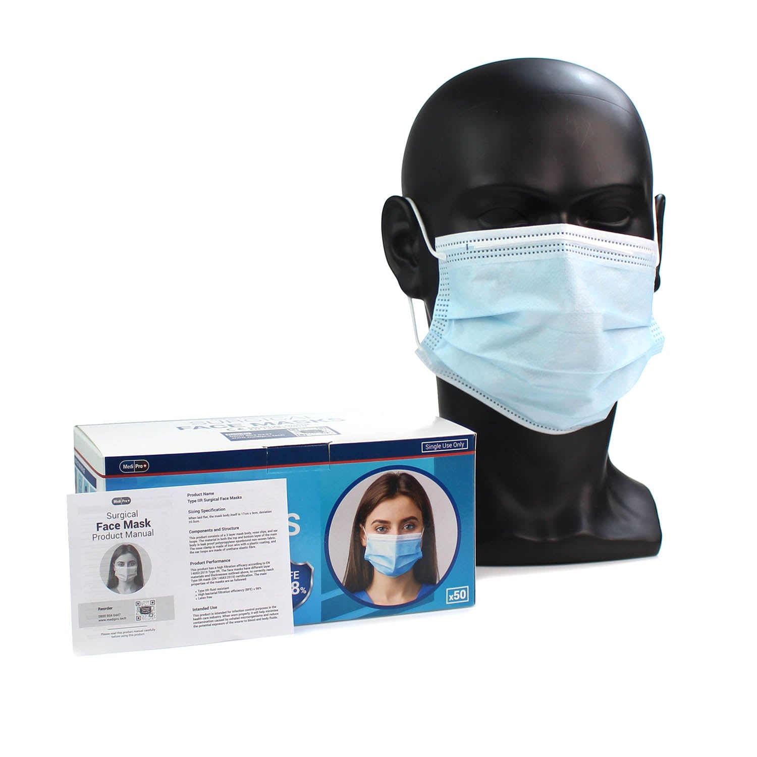 Type IIR Surgical Face Masks x 50