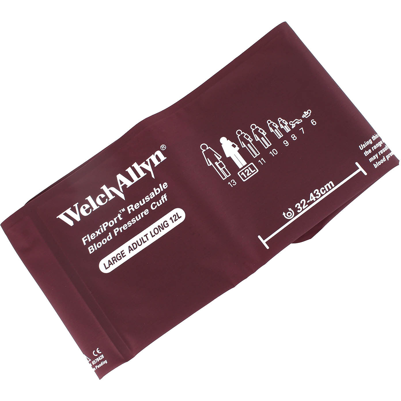 Welch Allyn Flexiport Large Adult Cuff size 12L Screw Type Connectors (32-43cm)