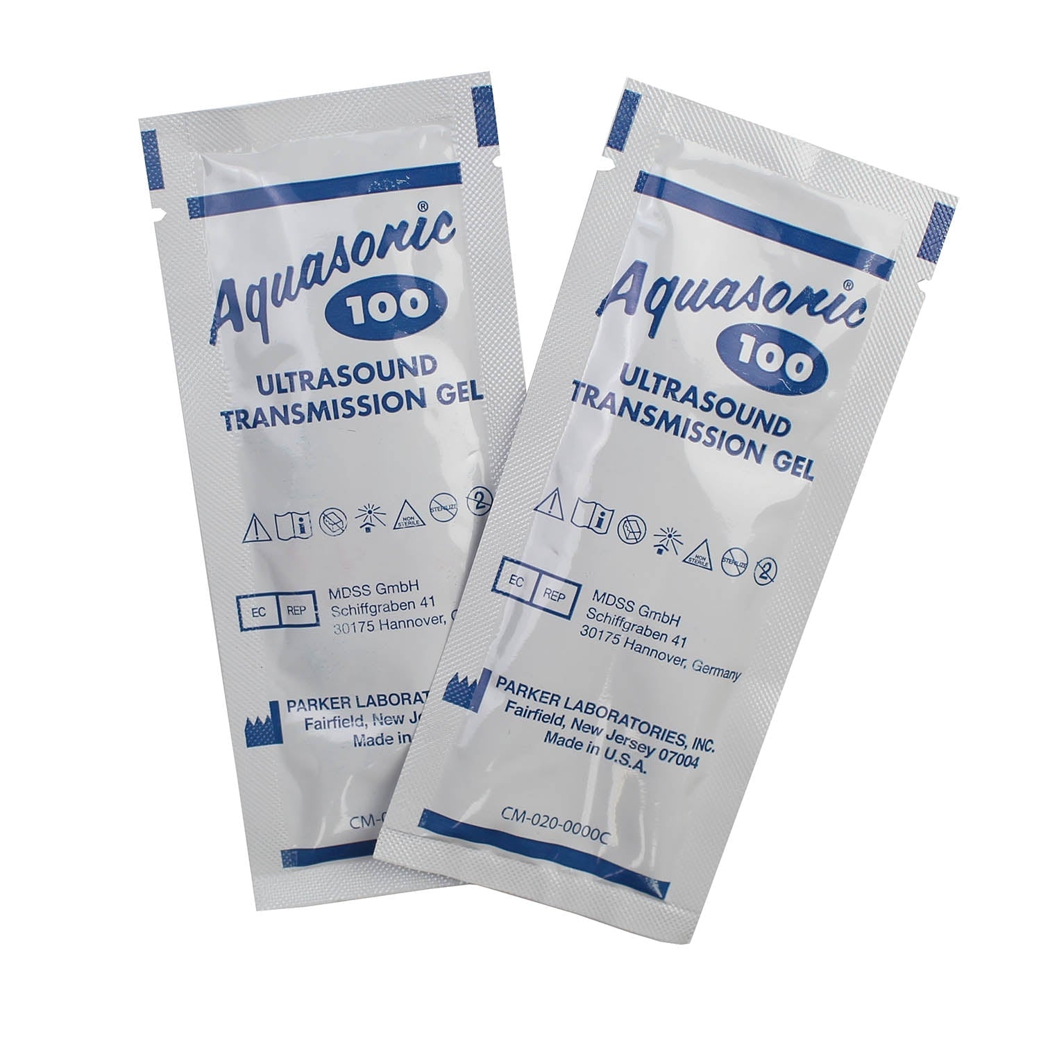 AQUASONIC 100 Ultrasound Transmission Gel - 20g single-use packet