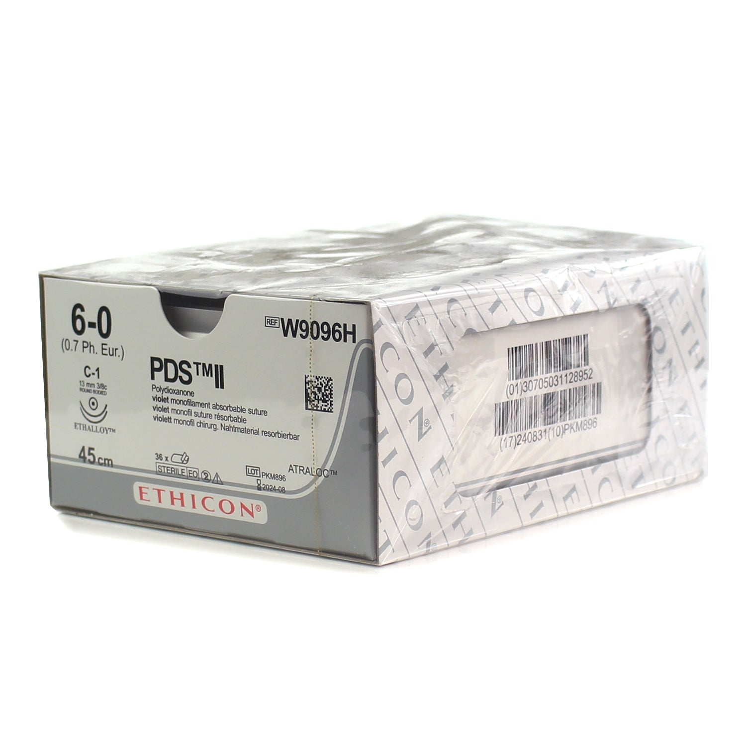 ETHICON Suture absorbable W9096H 45cm pds - box Single