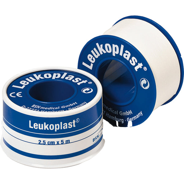 Leukoplast® 2.5cm x 5m Zinc Waterproof Oxide Adhesive Tape per Roll