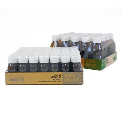 Cubo-Pac Rectangular Tablet Bottle with Medi-Loc - 165ml