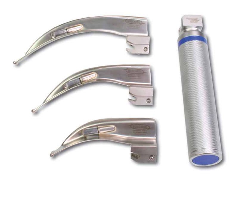 Boscarol Light Laryngoscope Set - 3 Macintosh Blades