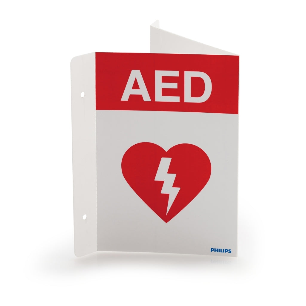 AED Wall Sign - Red