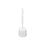 White Plastic Toilet Brush & Holder