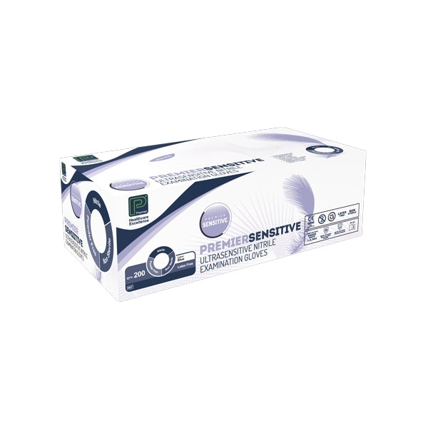 Premier U'Sensitive Nitrile Examination Gloves Small - Pack of 200