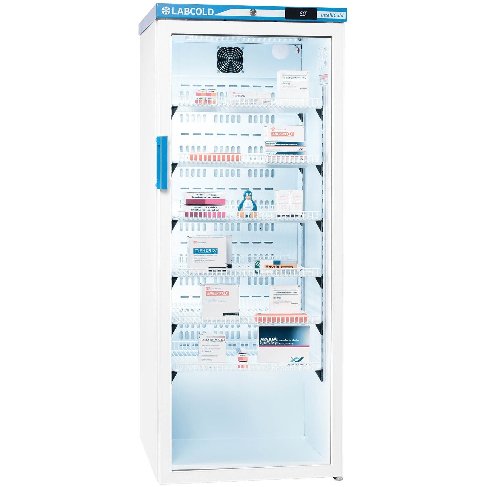 Labcold DigiLock Glass Door RLDG1019 Free Standing Pharmacy & Vaccine Refrigerator - 340 Litre
