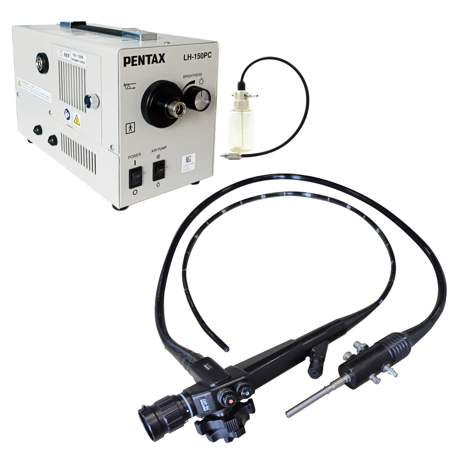 Pentax (HOYA) FG-24V Gastrofibroscope Kit with Light Source and Water Bottle