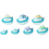 KingMask, Toddler Bubble Gum Anaesthetic Face Masks Pack of 20 - Short expiry date 01/2026