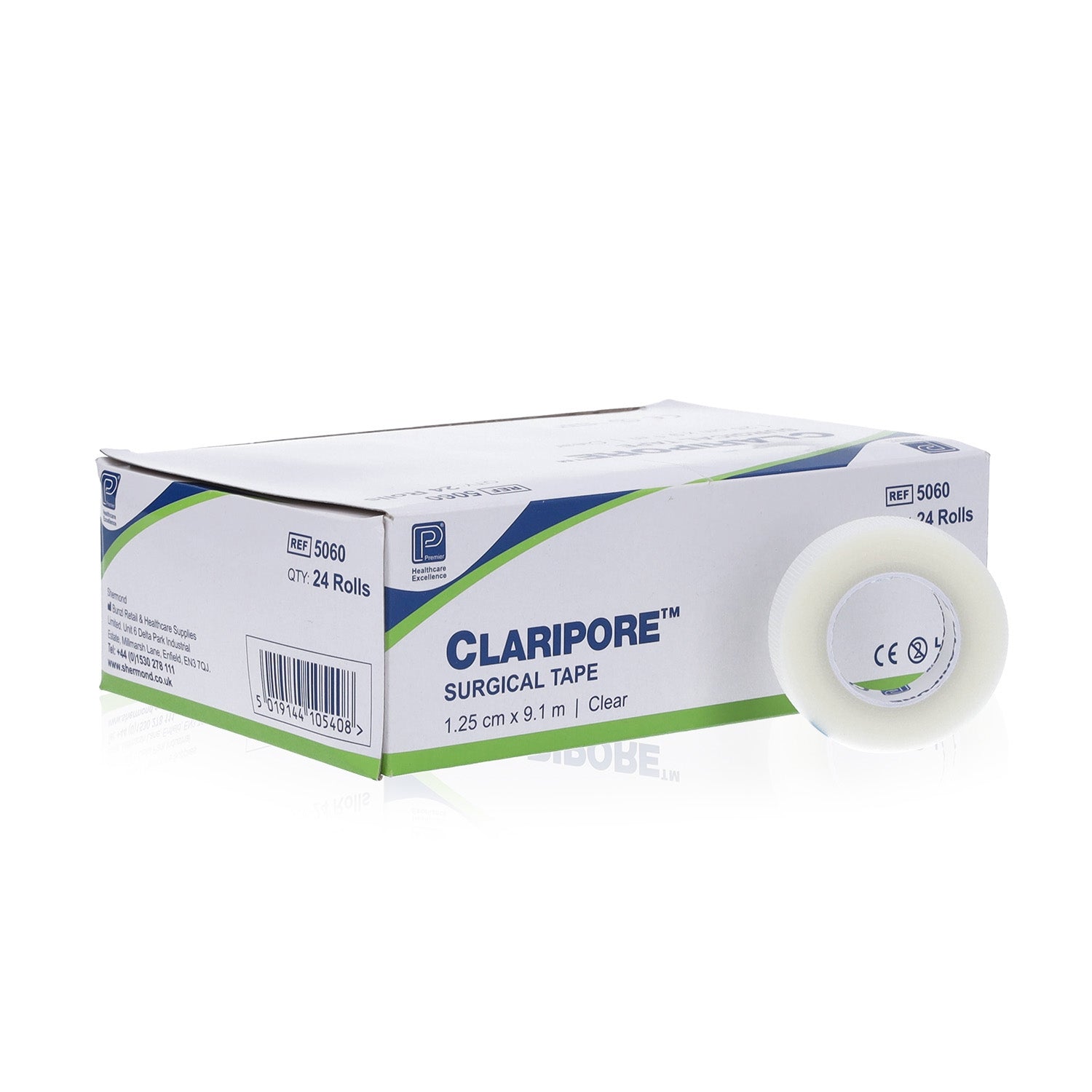 Transparent Surgical Tape 1.25cm x 9.1m - 24 Rolls