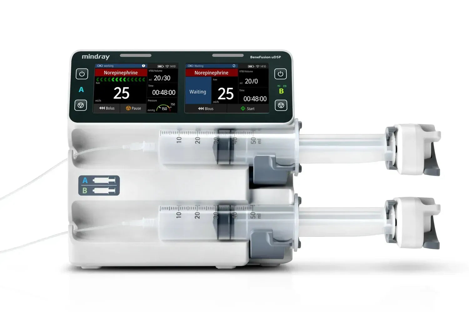 Syringe pump dual-channel uDSP.