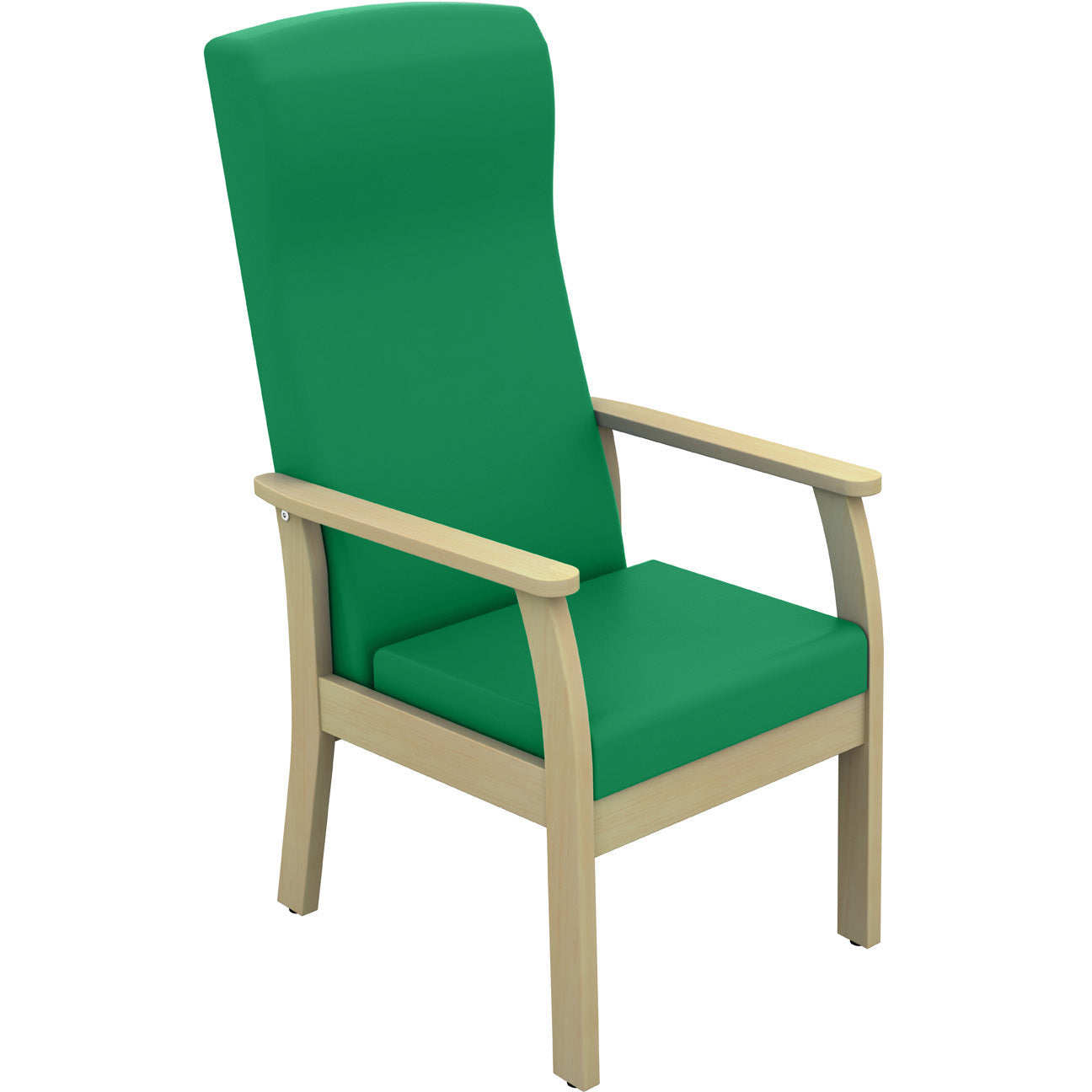 Sunflower Atlas High-Back Arm Chair with Drop Arms - Vinyl Upholstery
