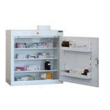 Sunflower Medicine Cabinet, 3 Shelves/2 Door Trays, one door