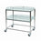 Stainless Steel Surgical Trolley 86x52x86cm (2 x Glass Effect Trays)