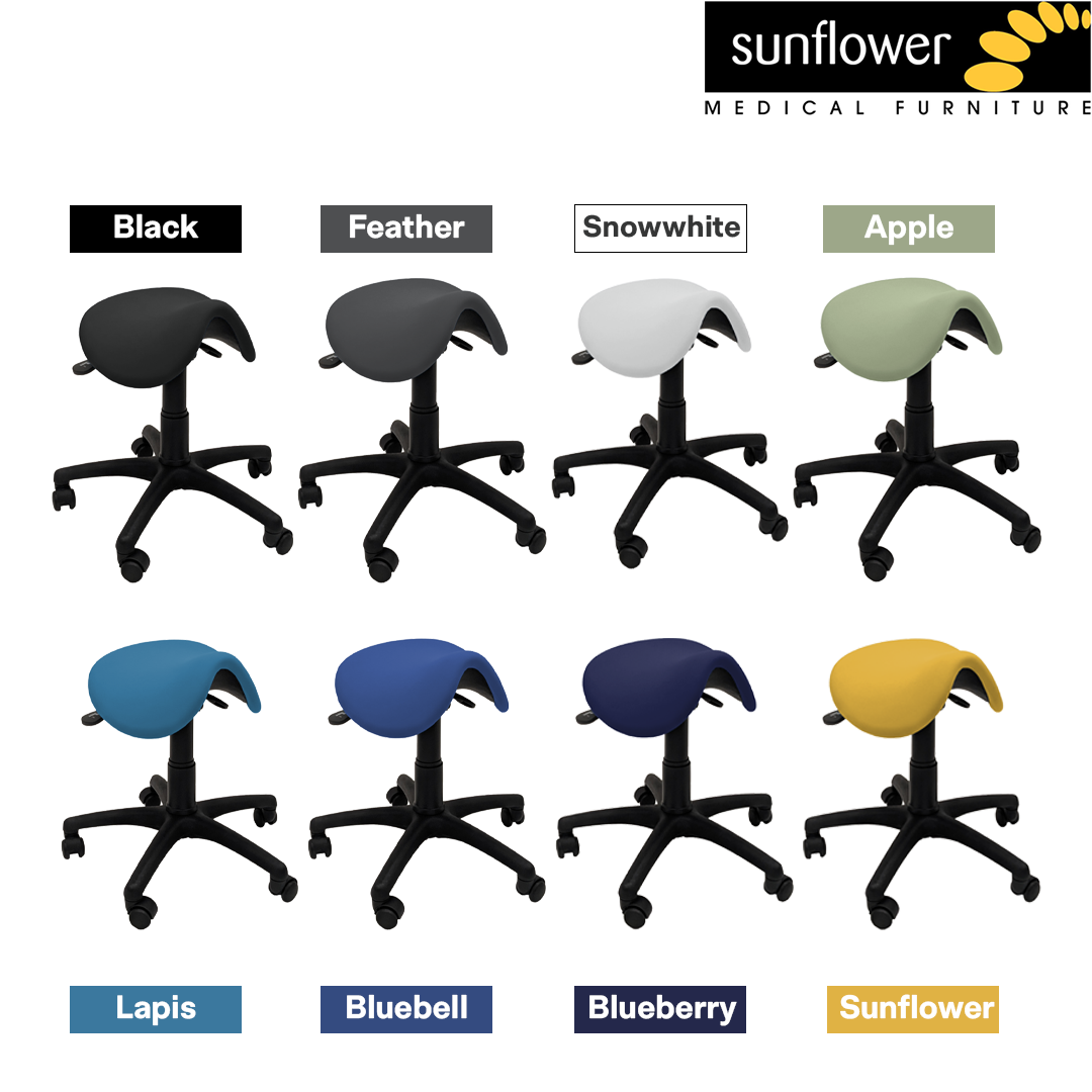 Sunflower Saddle Stool - Upholstered