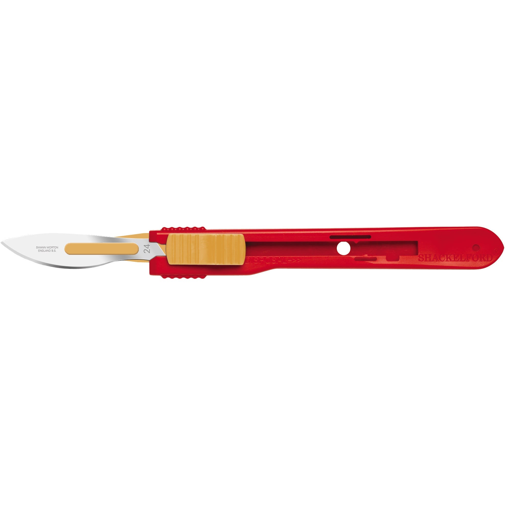 Retractable Safety Scalpel No.4 - Blade 24 - Sterile x 25