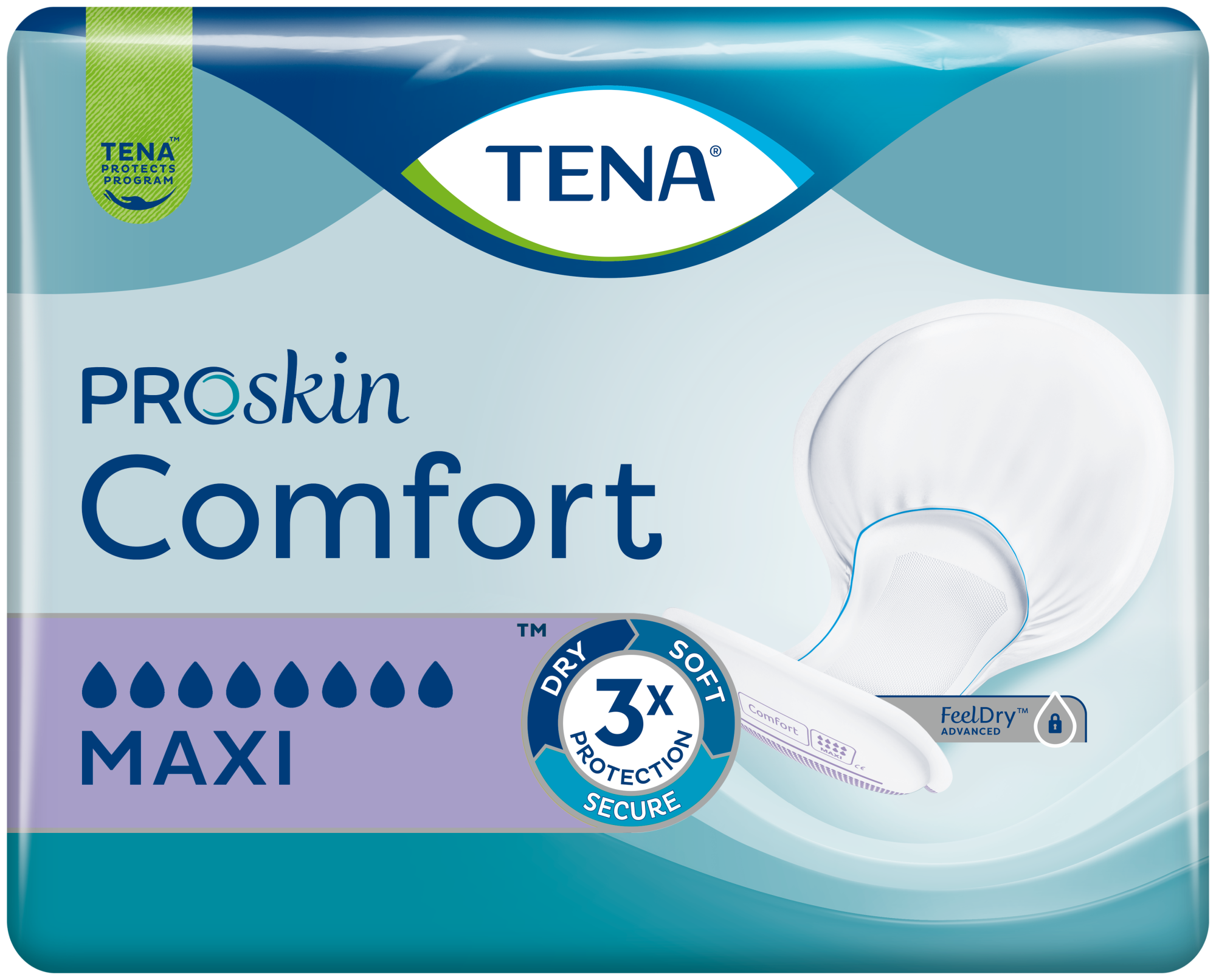 TENA ProSkin Comfort Maxi - Pack of 28