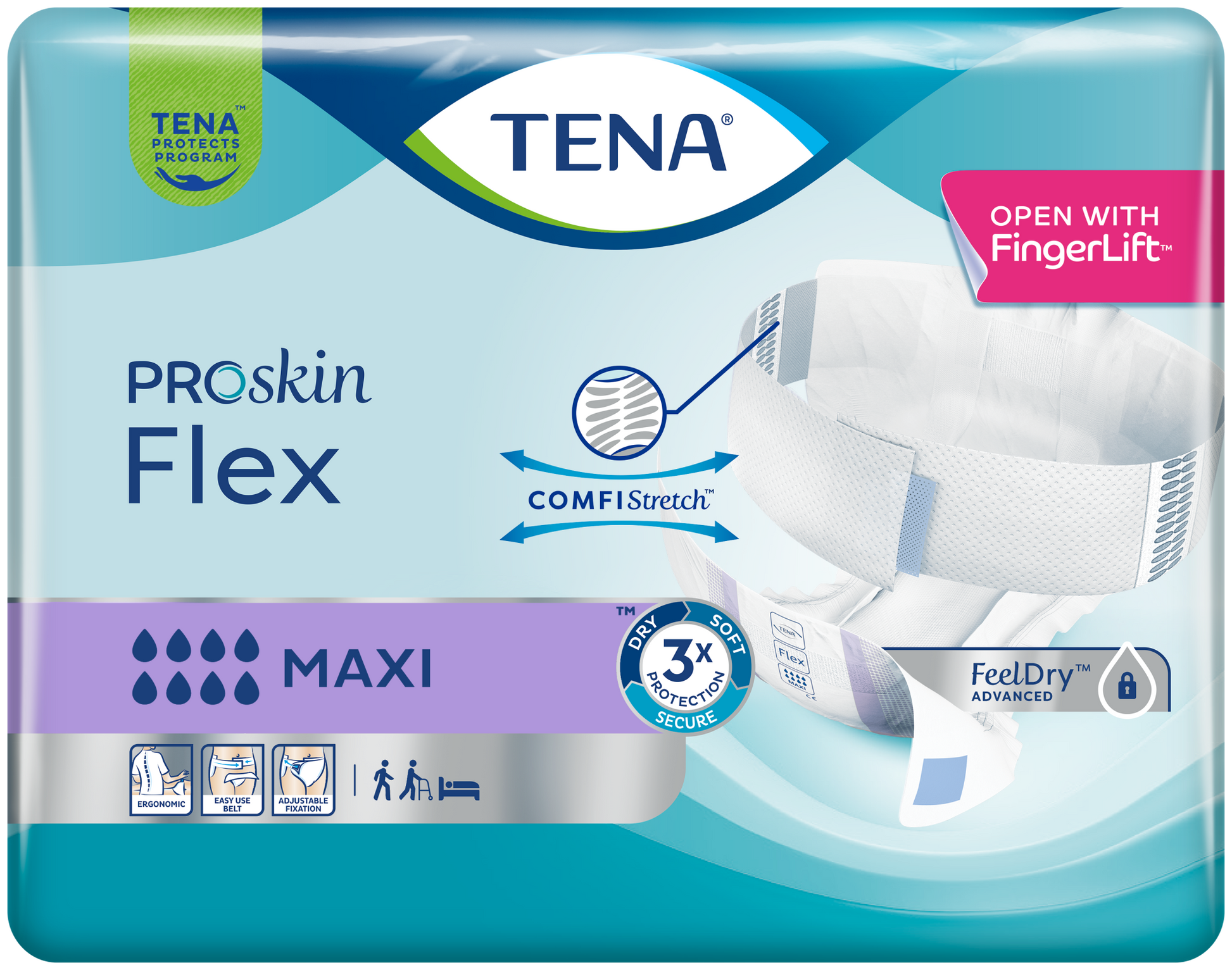 TENA ProSkin Flex Maxi - Extra Large - Pack of 21