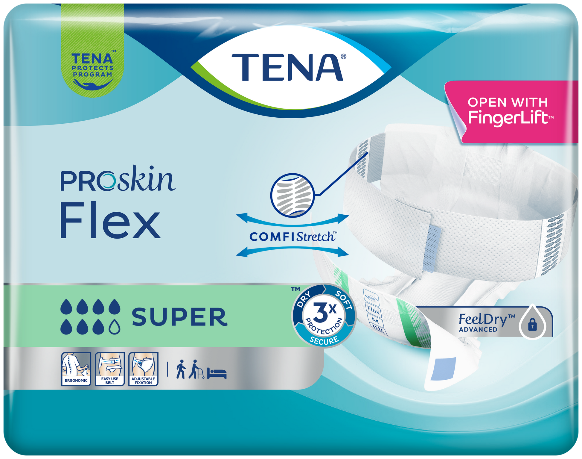 TENA ProSkin Flex Super - Large - Pack of 30