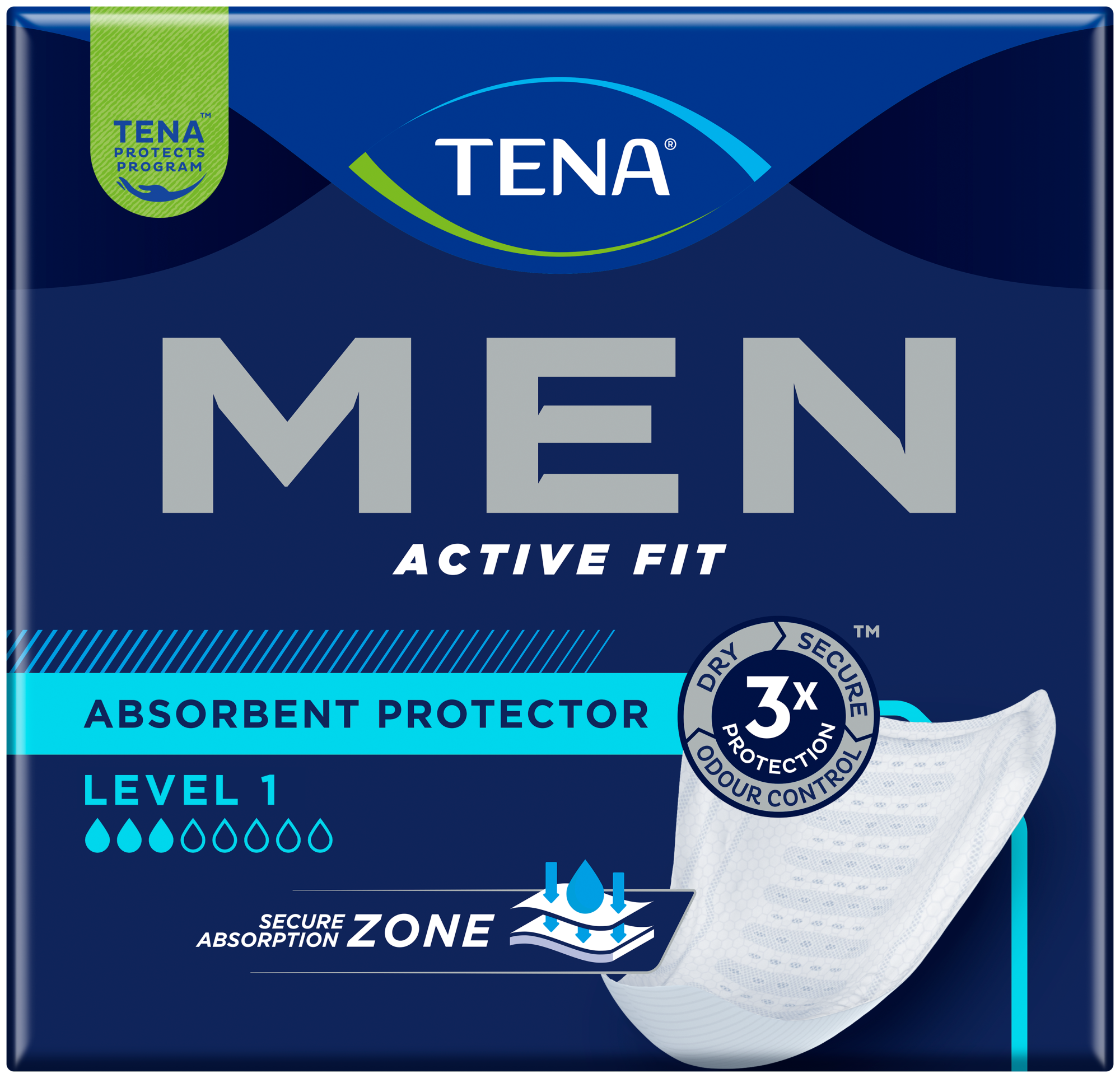 TENA Men Absorbent Protector - Level 1 - Pack of 12