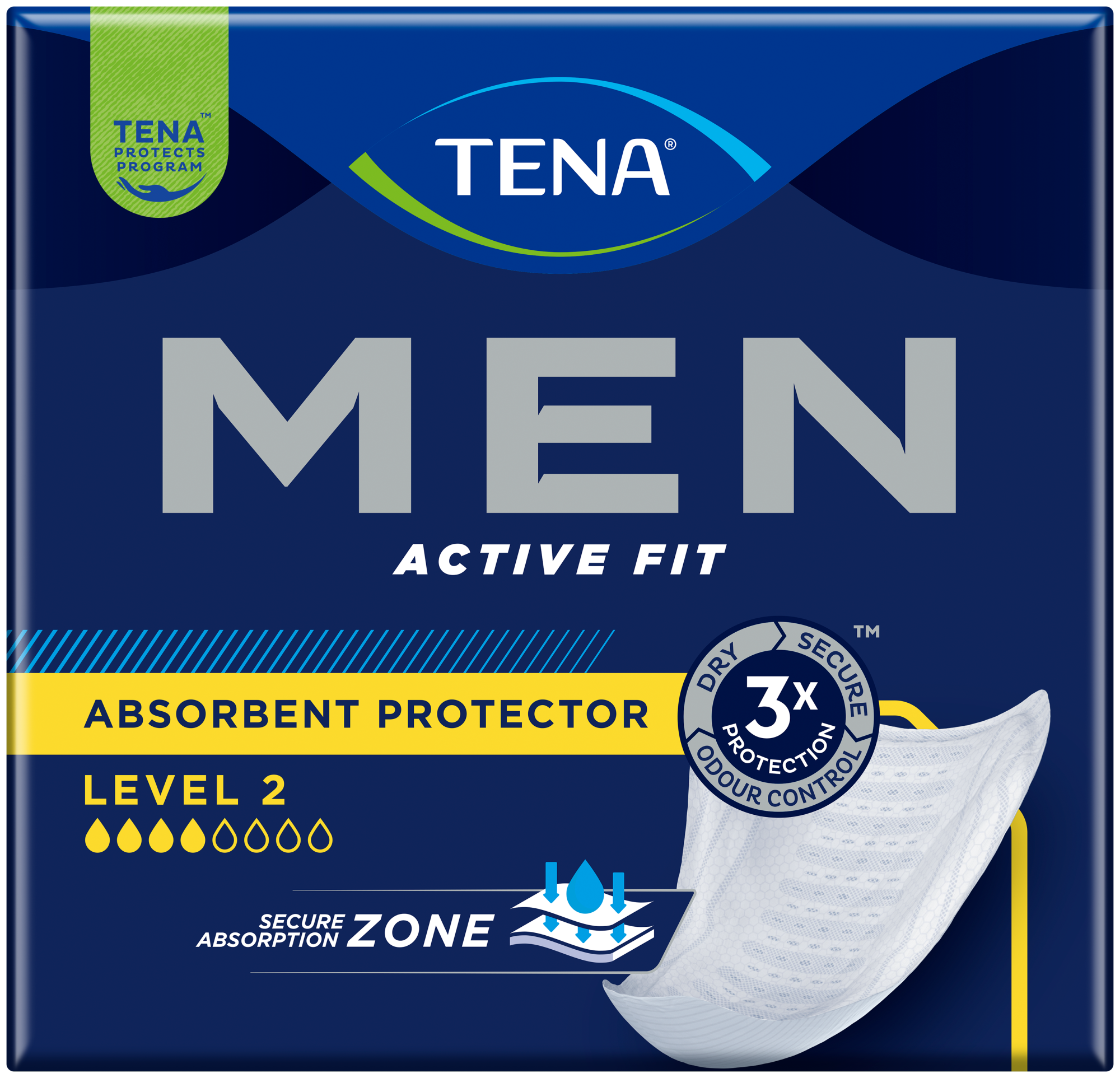 TENA Men Absorbent Protector - Level 2 - Pack of 10