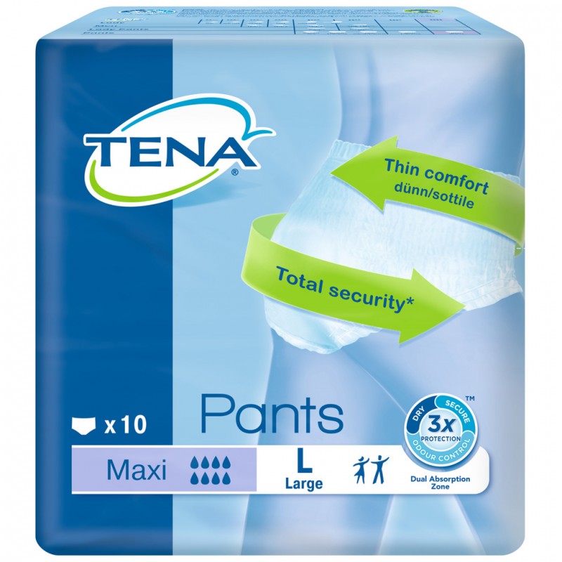 Tena Pants Maxi Large- Case 10 Pack