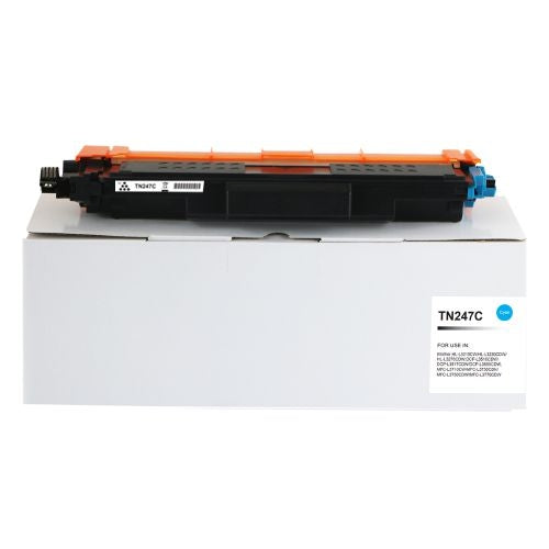 Brother TN247C Hi Yld Cyan Toner CHIPPED - Compatible