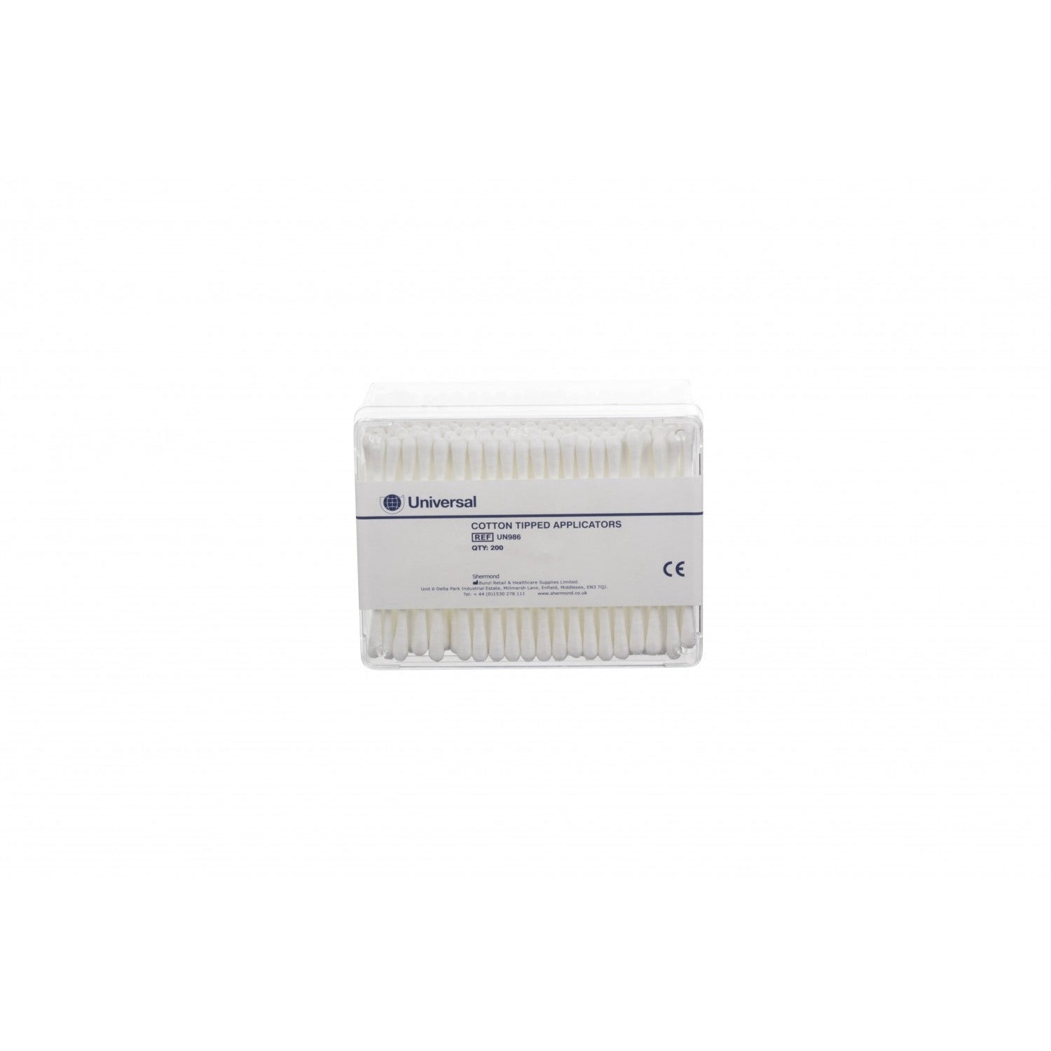 Non Sterile Cotton Bud Tipped Double Ended Applicators 76mm (3