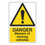 Danger Beware Of Moving Vehicles Sign