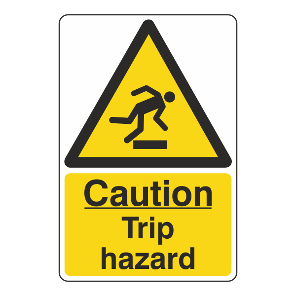 Caution Trip Hazard Sign- CLEARANCE