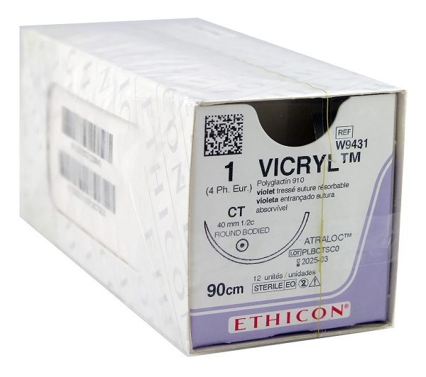 Vicryl Ct Vio 90cm M4 Usp1 S/A Ct - Box Of 12
