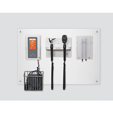 HEINE EN200 LED Wall Diagnostic Station - With BETA200 LED F.O Otoscope & BETA200 LED Ophthalmoscope